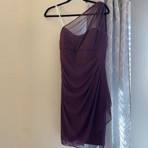 Davids Bridal Purple Bridesmaid Dress